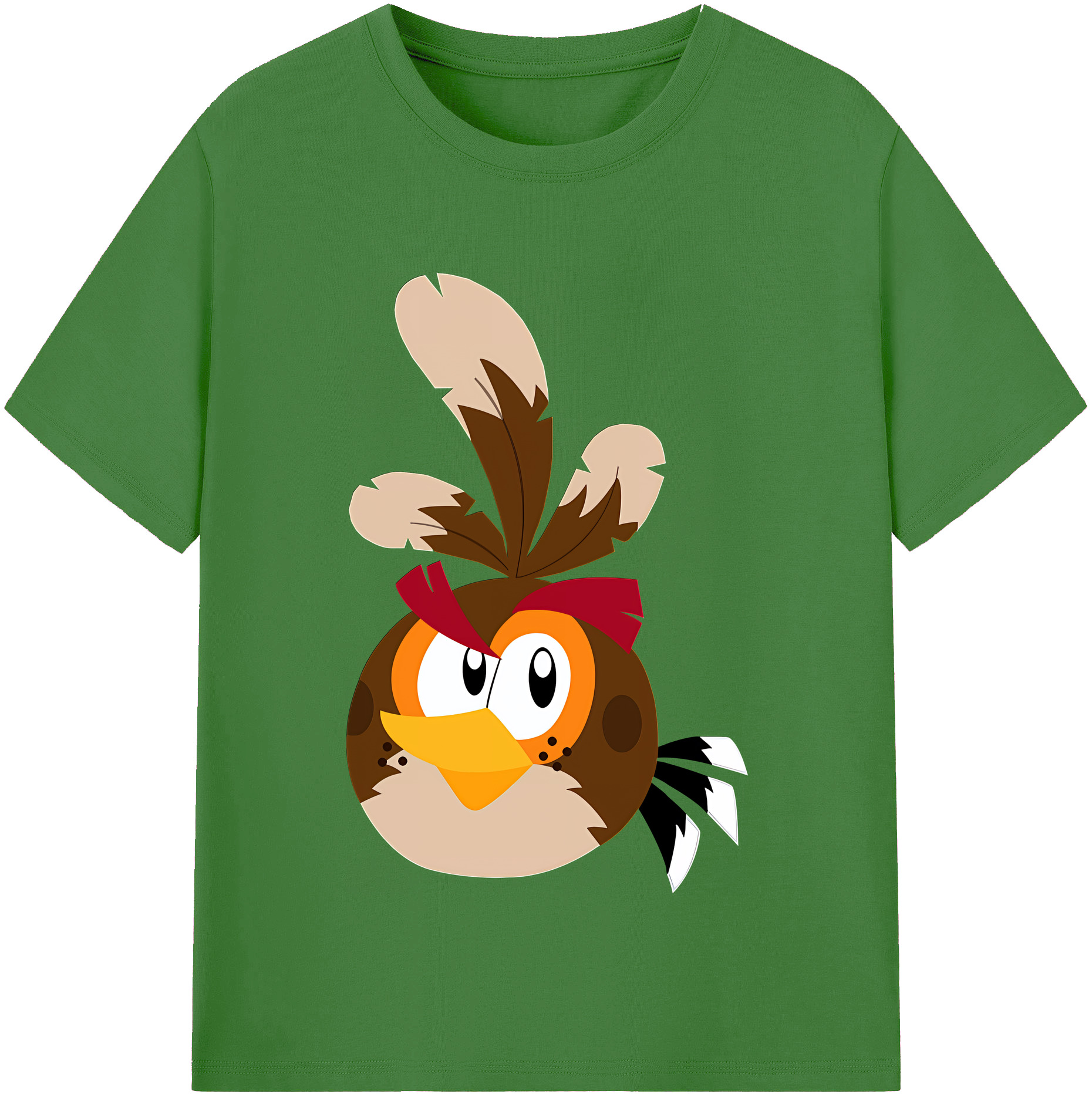 （画像用） Angry Birds アングリーバード レディースカジュアルプリントTシャツ（綿100％）